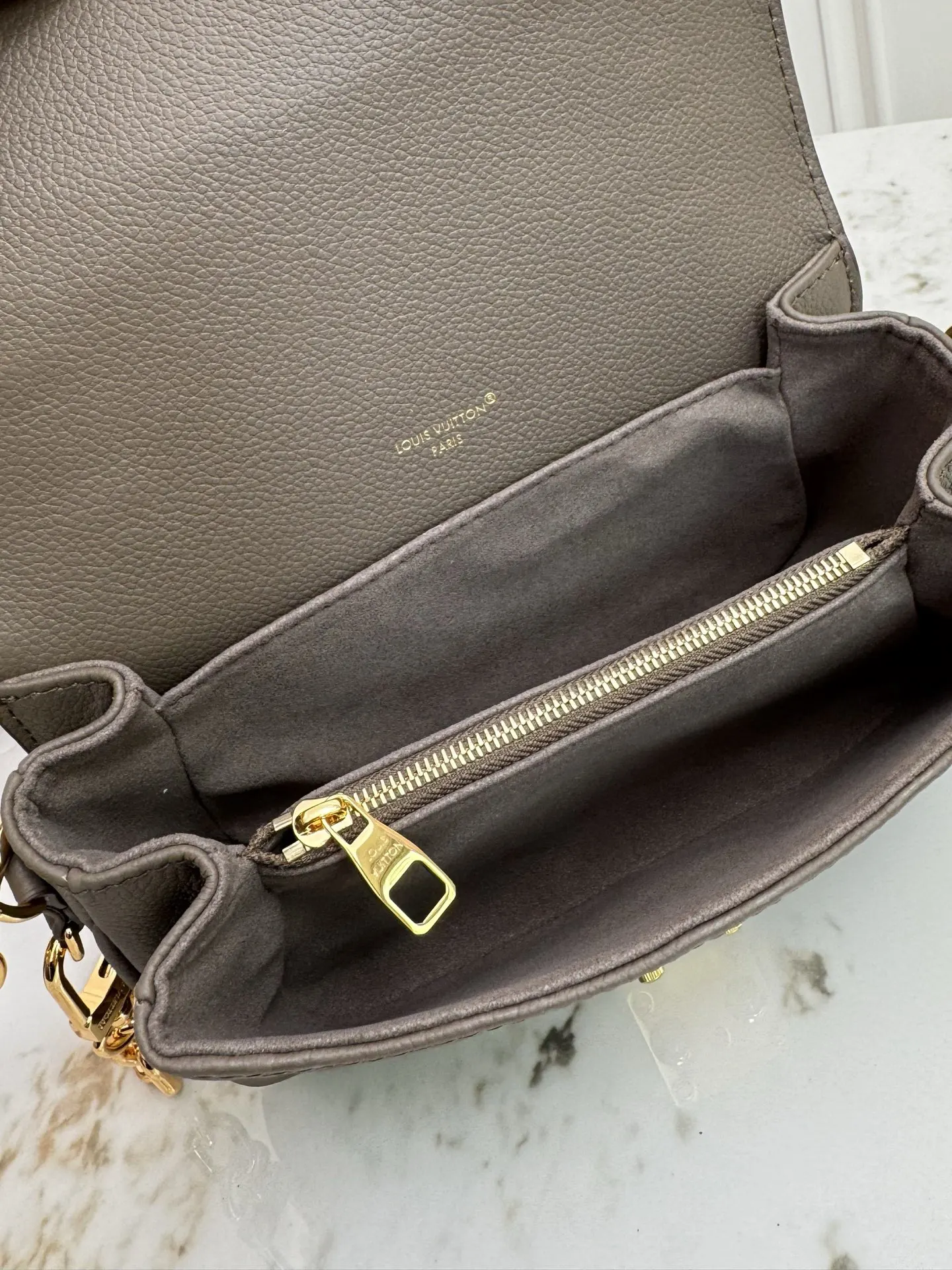 Louis Vuitton 金色 老花 手提包
