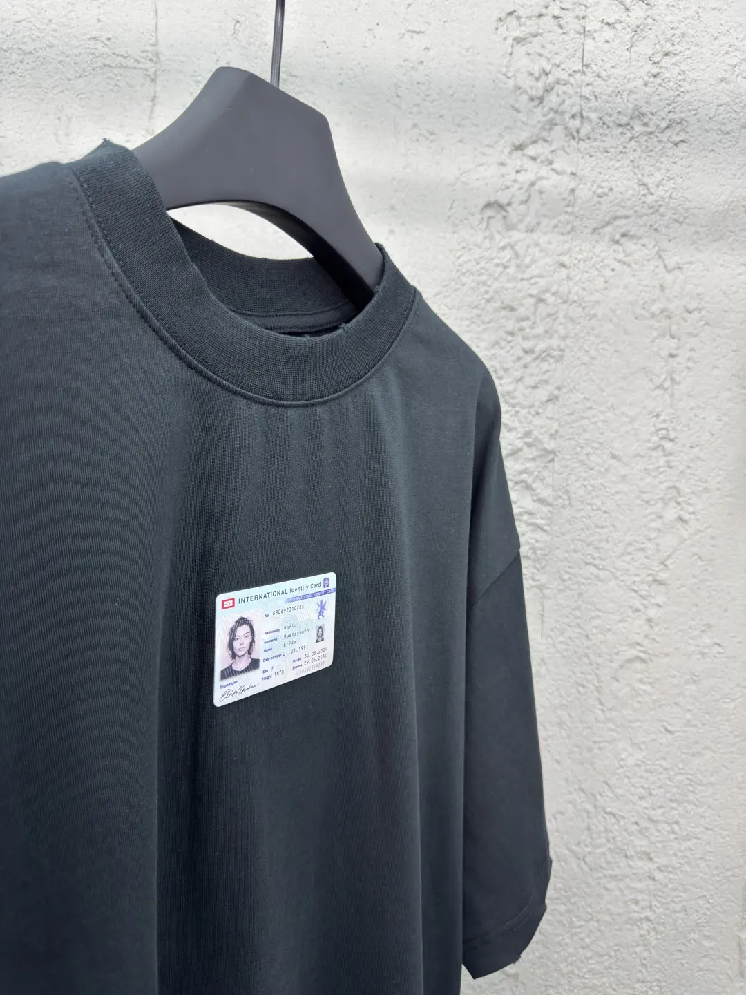Balenciaga Black Cotton Short Sleeve T-Shirt Street