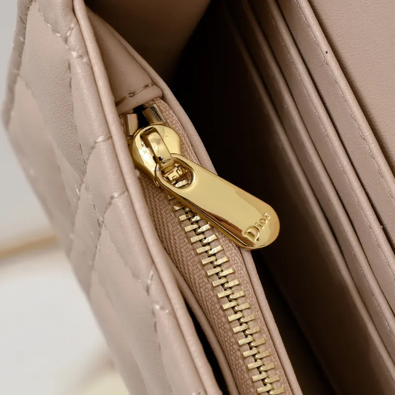 Dior Caro 白色 金色 牛皮 鏈條包 精致鏈條款