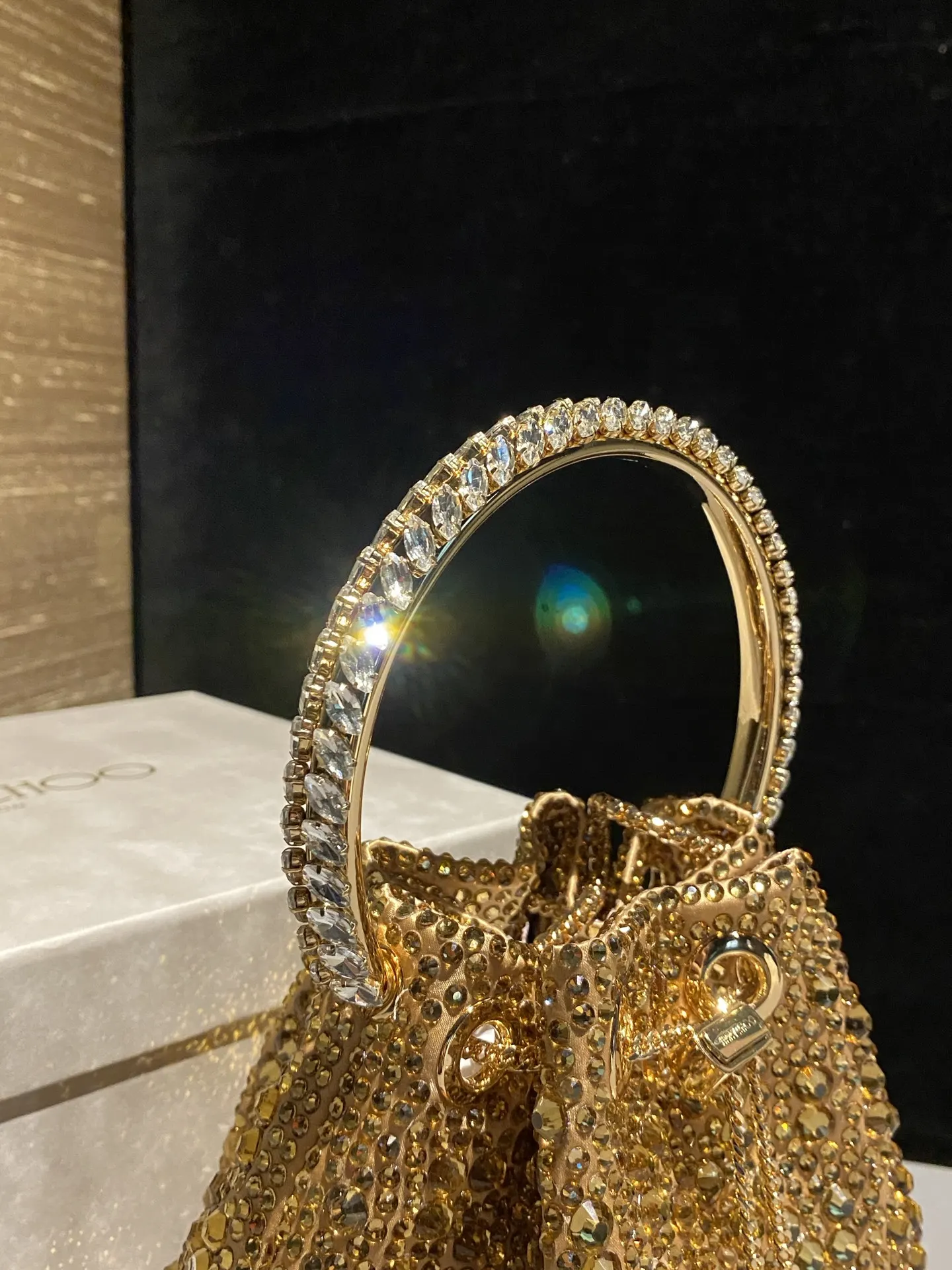JIMMY CHOO BON BON系列标志款手提包 鏈條包 精致鏈條款