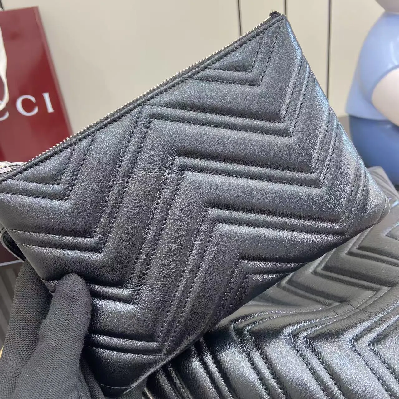 Marmont 黑色 牛皮 托特包 大容量托特款