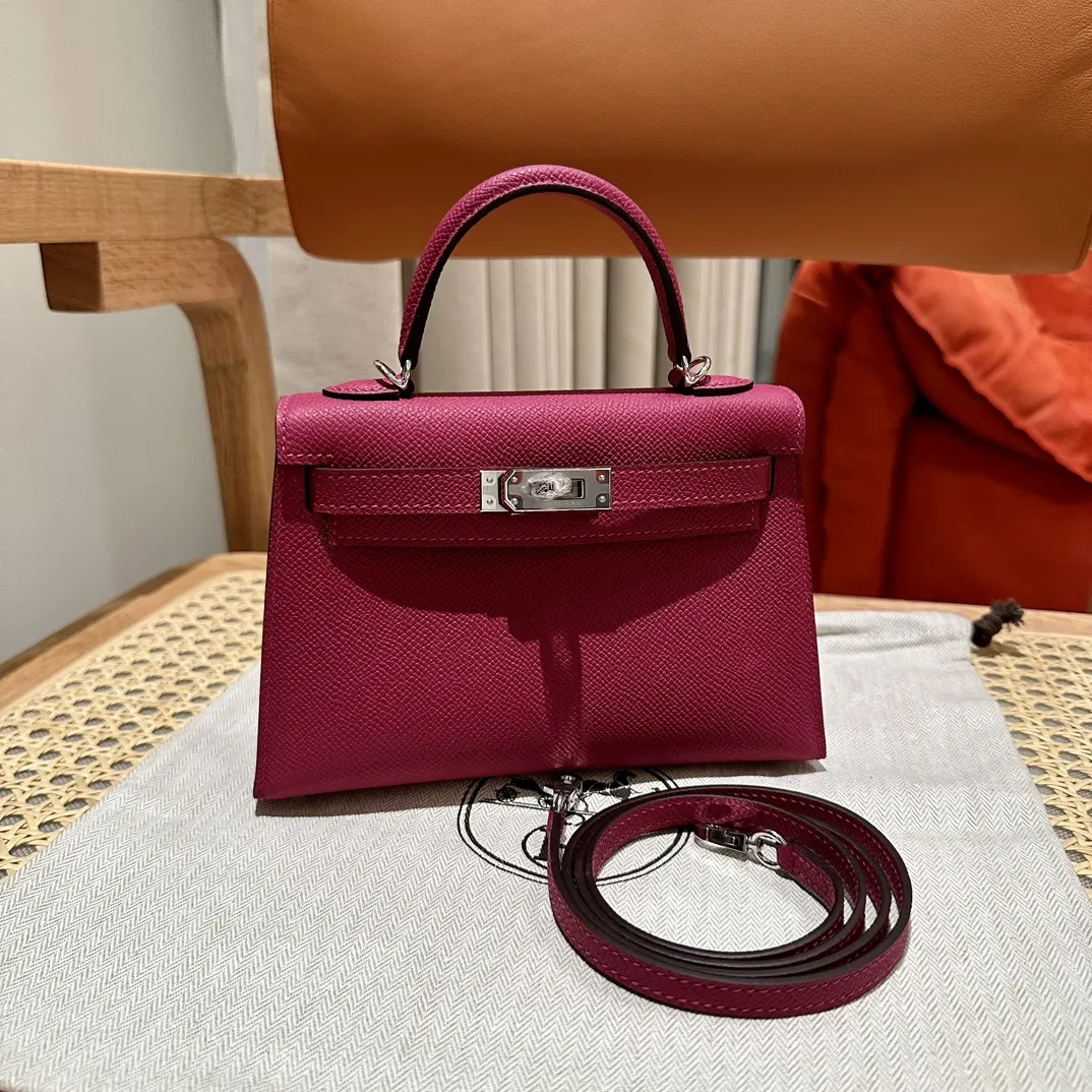 Hermes Mini Kelly Epsom掌纹牛皮 斜挎包 19cm 經典款