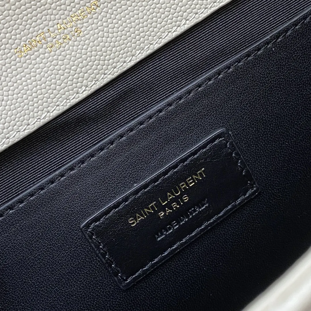 White Chain Bag Leather