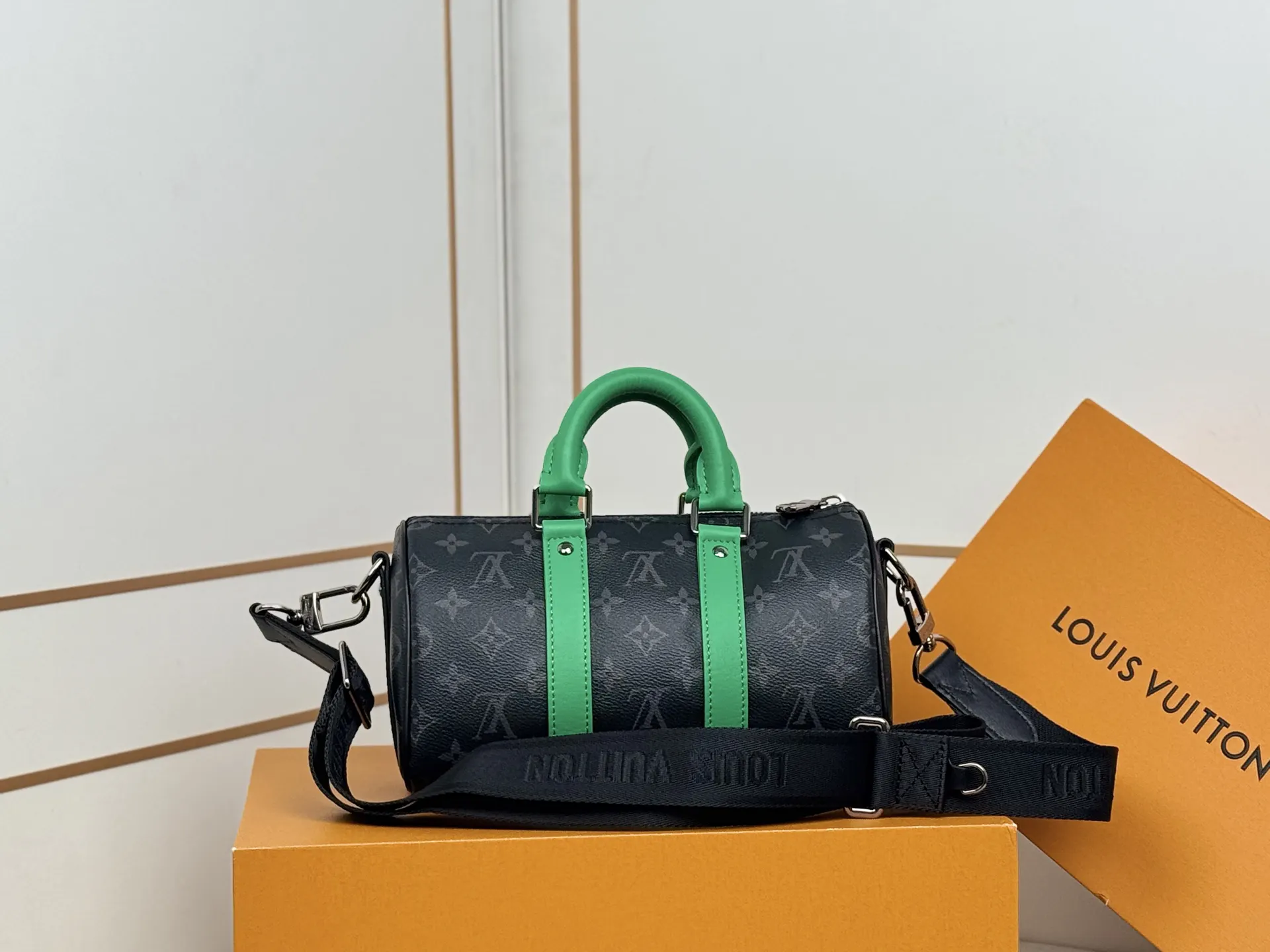 Keepall 綠色 帆布 旅行袋 大容量旅行款