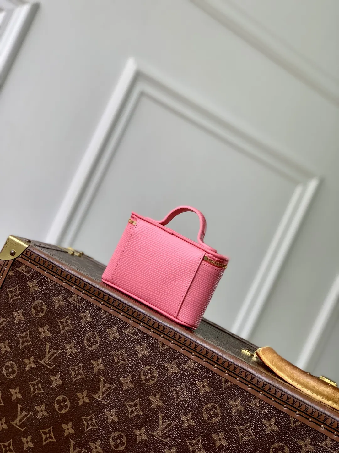 Louis Vuitton Pink Suitcase Travel Lightweight