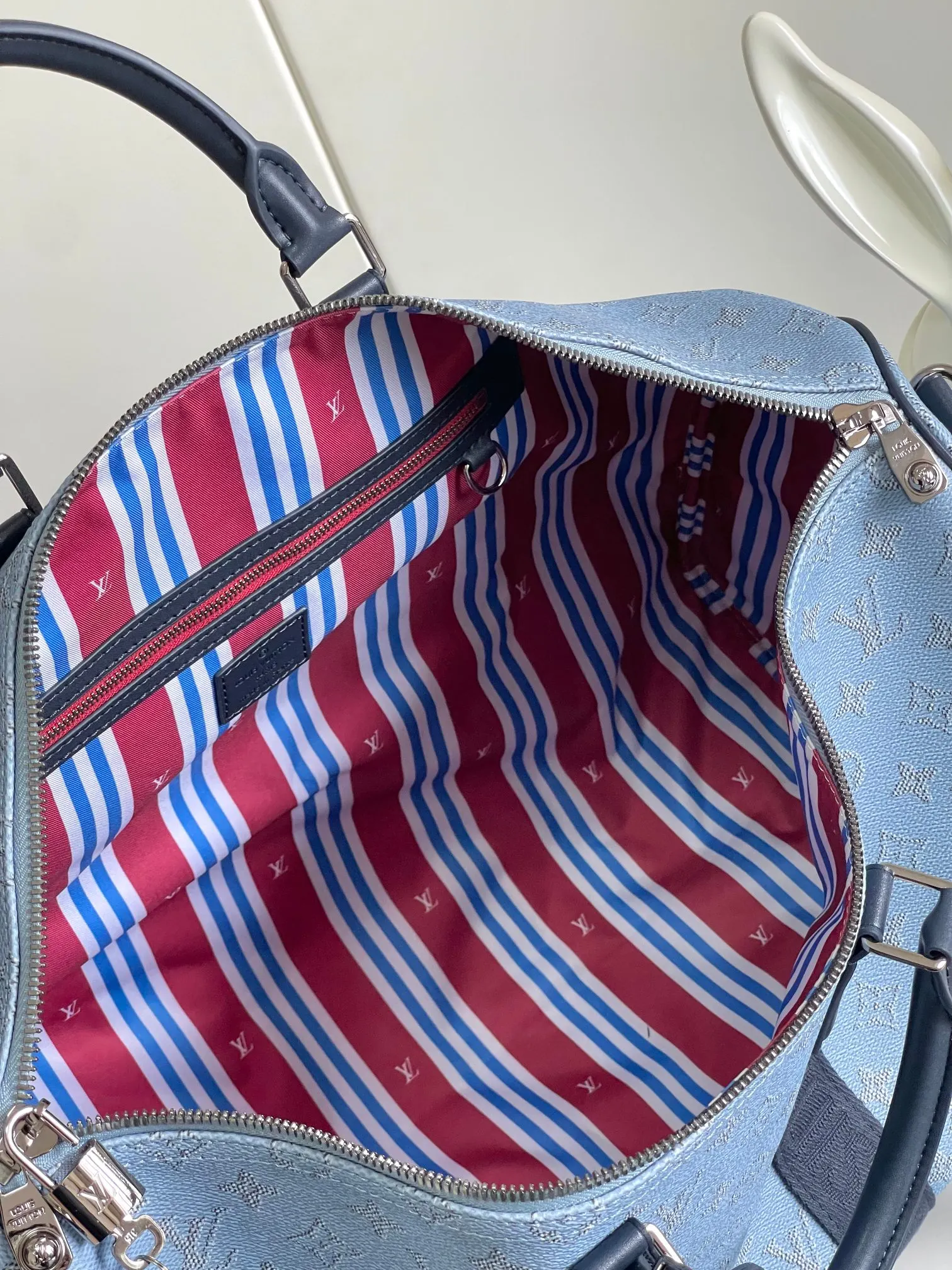 Keepall 藍色 牛皮 旅行袋 大容量旅行款(數字9) Keepall 藍色 牛皮 旅行袋 大容量旅行款(數字9)