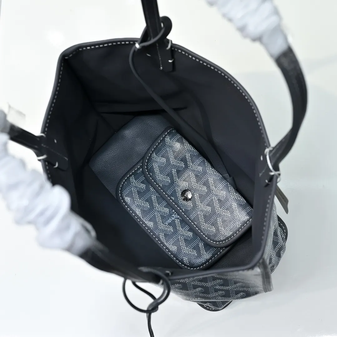 Goyard 牛皮 高 戈雅双面mini 王菲同款购物袋 头层牛皮 托特包 大容量托特款