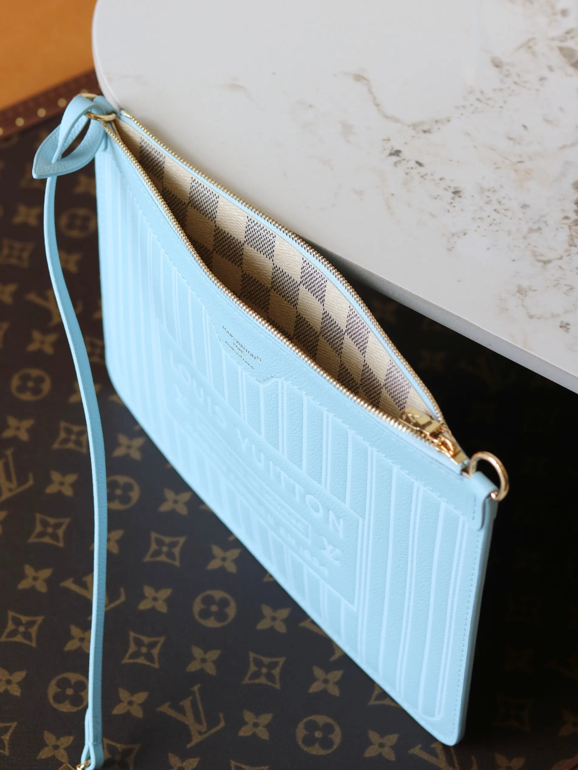 Louis Vuitton Blue Organizer Pouch Travel