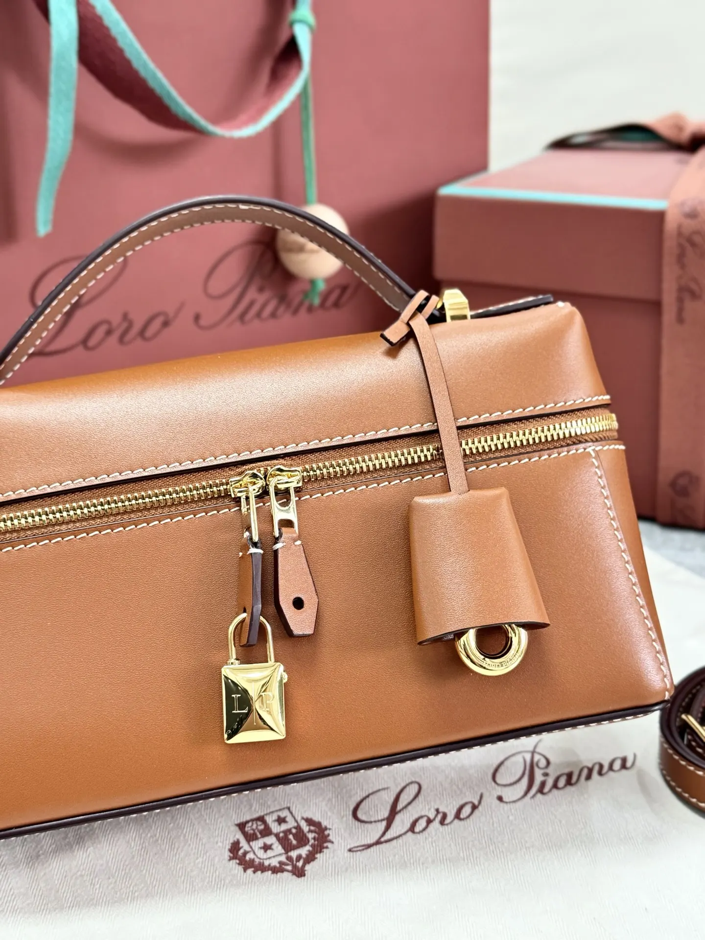 Brown Crossbody Bag Lightweight Leather