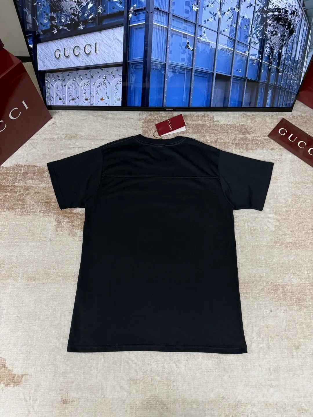 Gucci Embroidered Polo Shirt Blue