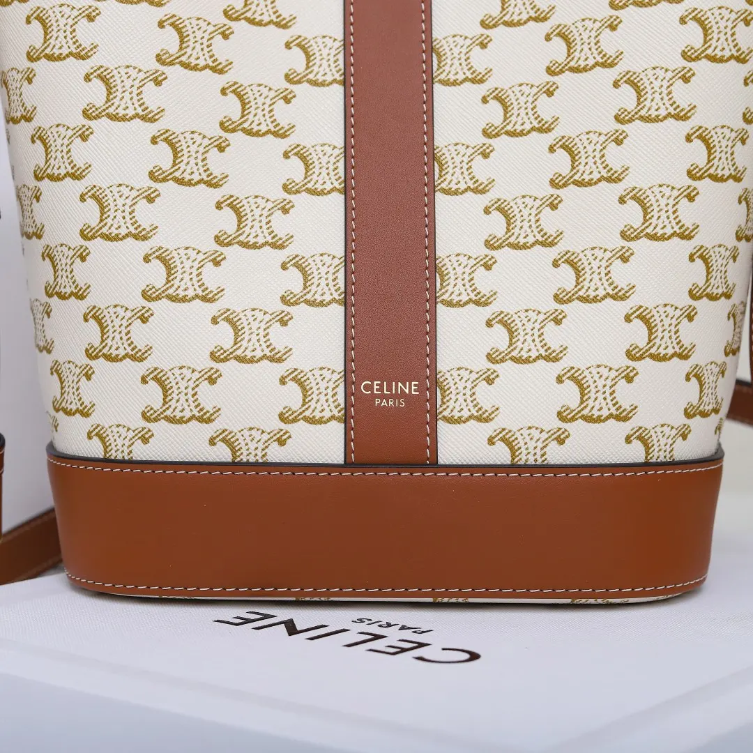 Monogram Bucket Bag Casual Leather