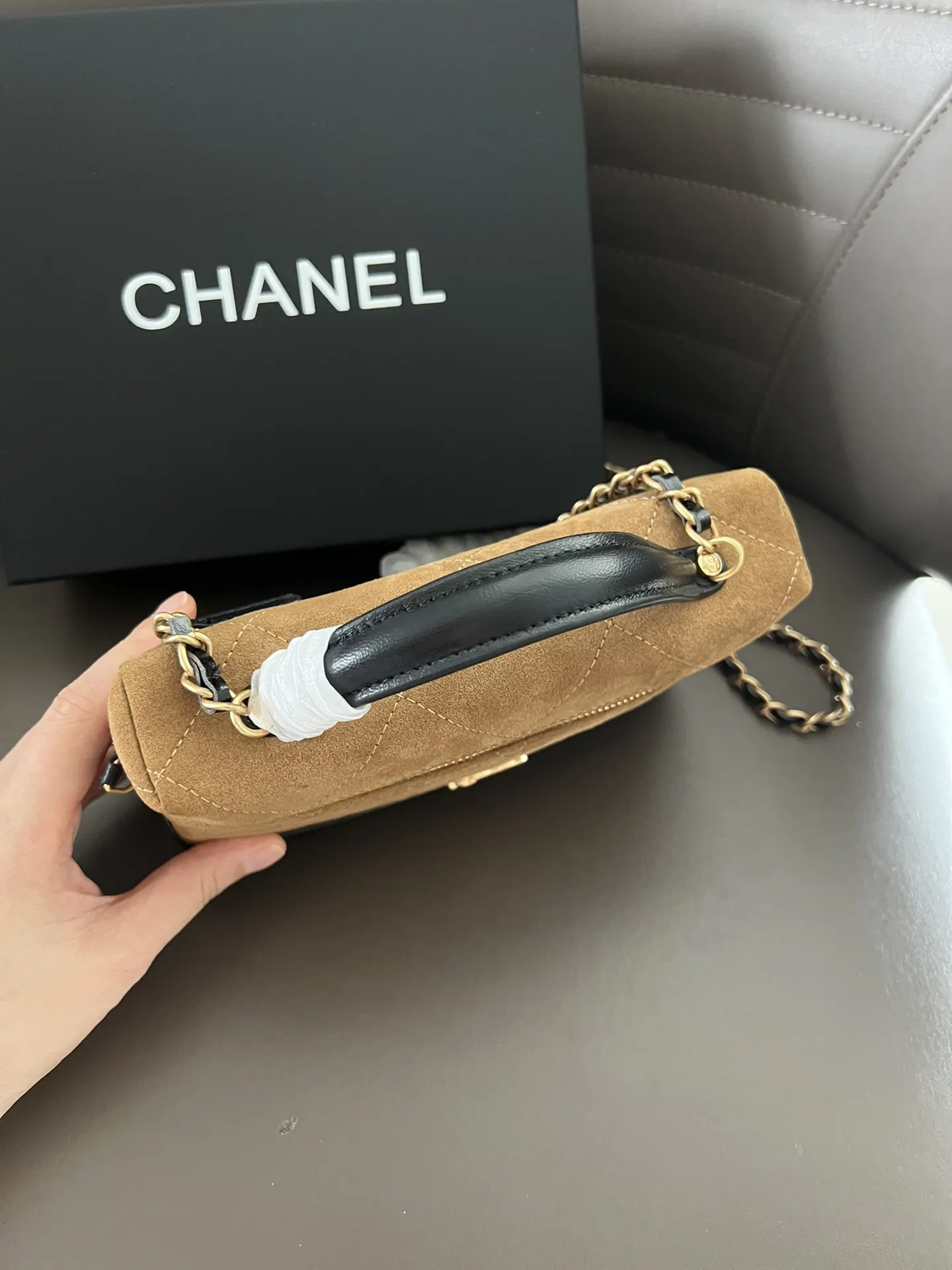 Black Gold Top Handle Bag Classic