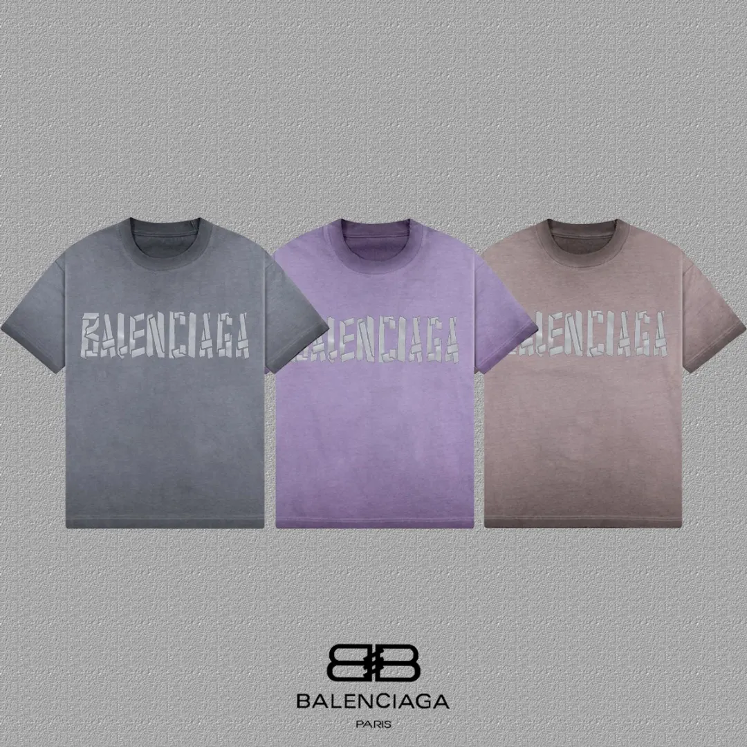 Balenciaga Paris 灰色 短袖T恤