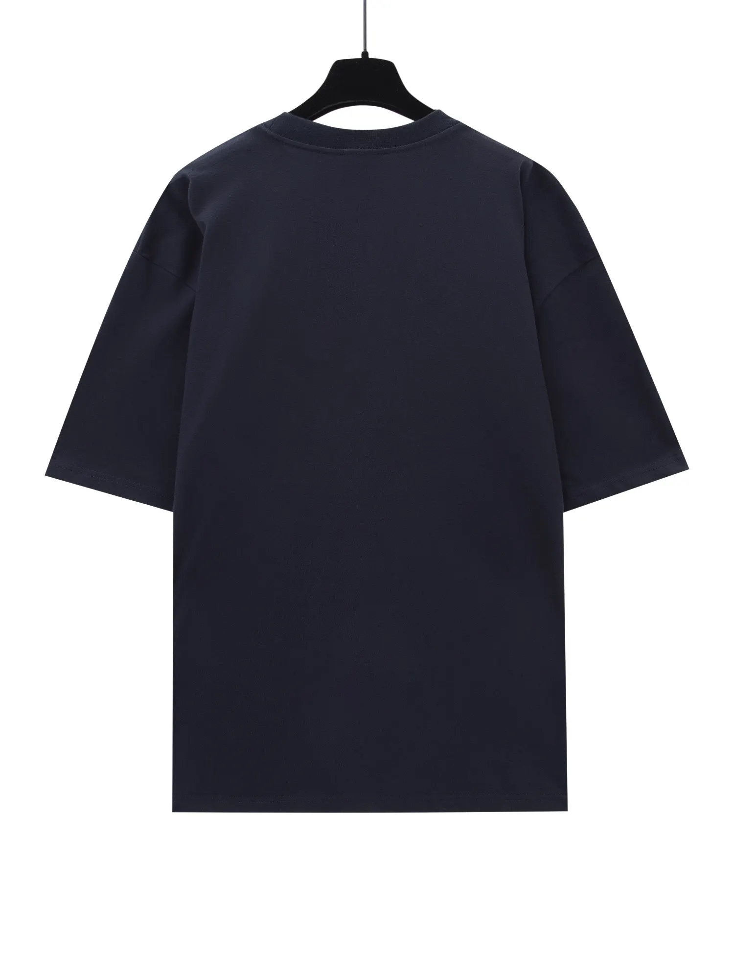 Balenciaga Blue Logo Short Sleeve T-Shirt Street