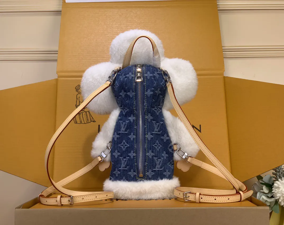LV 牛仔 雙肩包 实用雙肩款