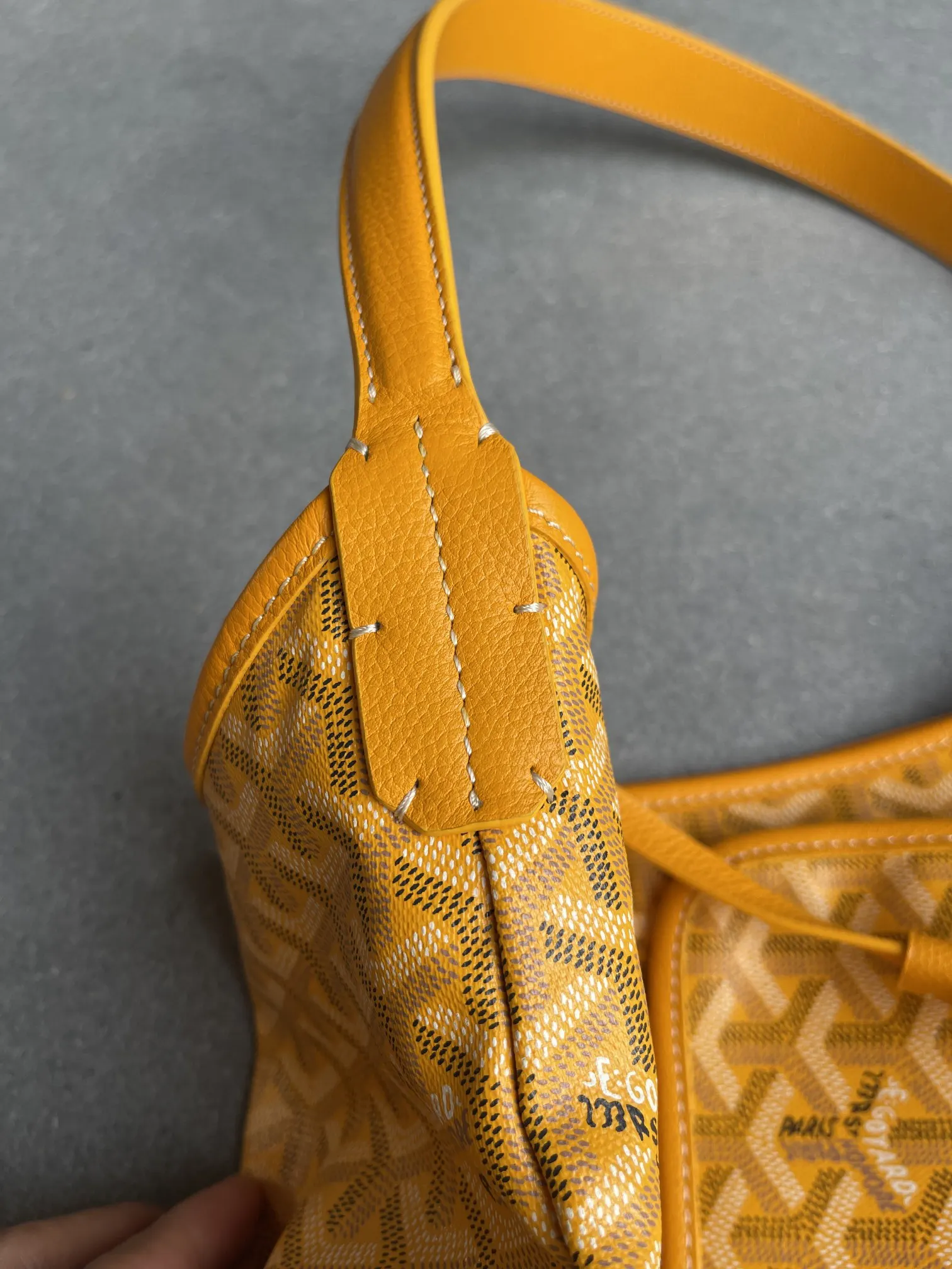 Goyard Hobo 黑色 棕色 小牛皮 腋下包 復古腋下背款