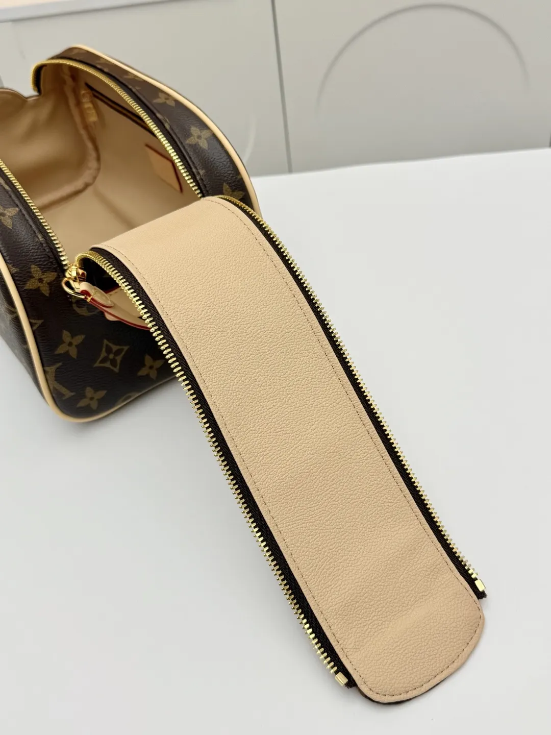 Monogram Organizer Pouch Travel Canvas