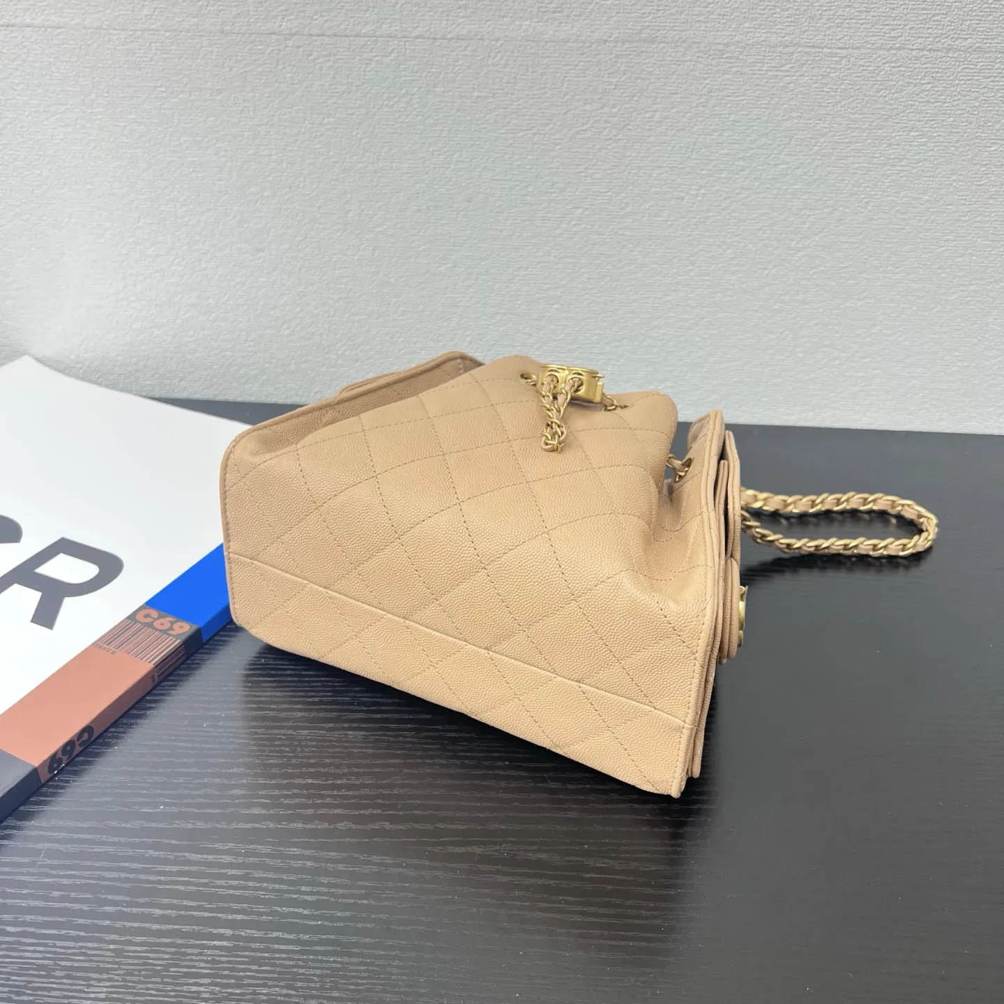 Chanel 22 棕色 皮革 单肩包