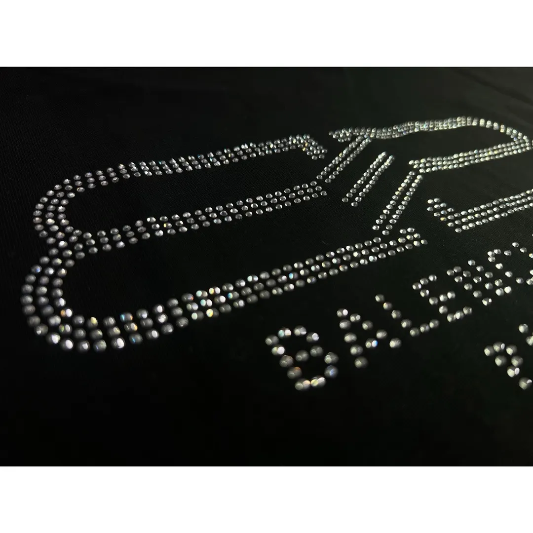 Balenciaga Black Cotton Logo Short Sleeve T-Shirt Street