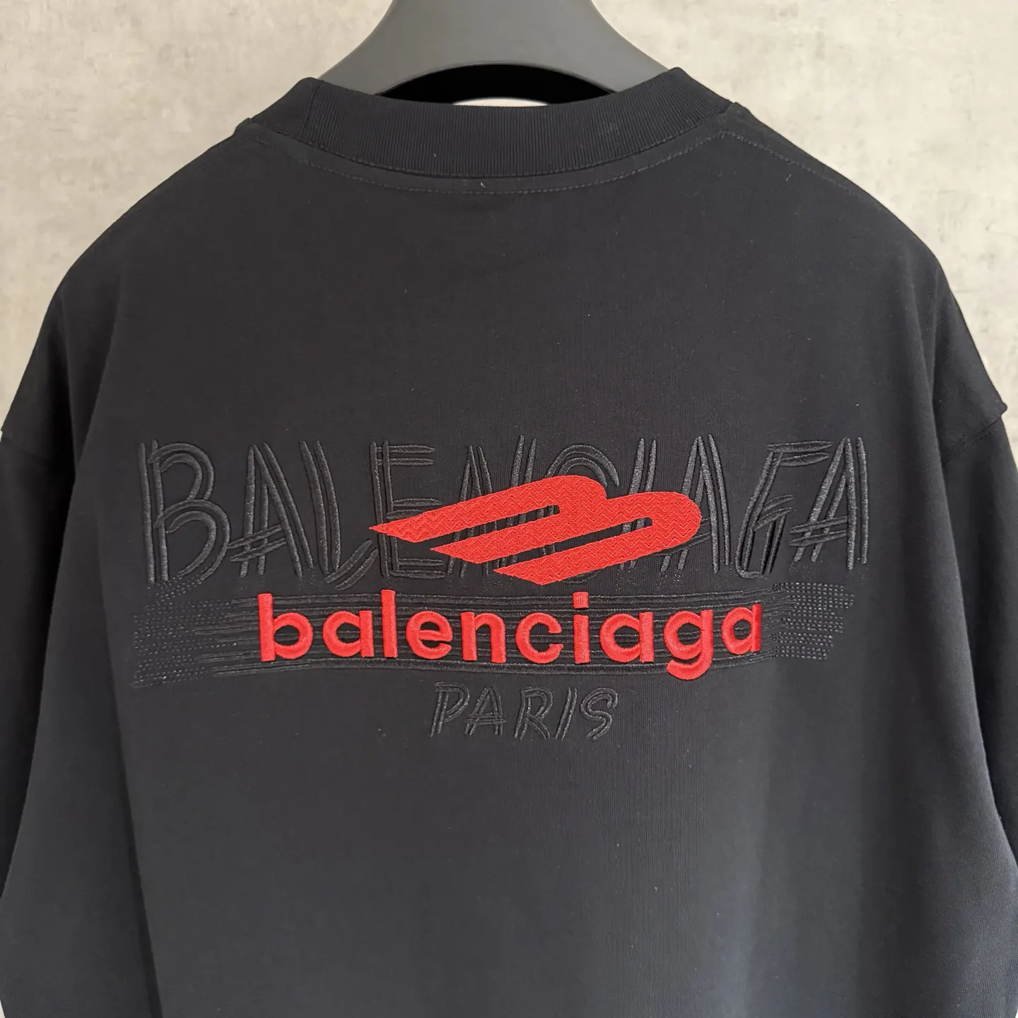 Balenciaga 25SS 刺绣 纯棉 短袖T恤