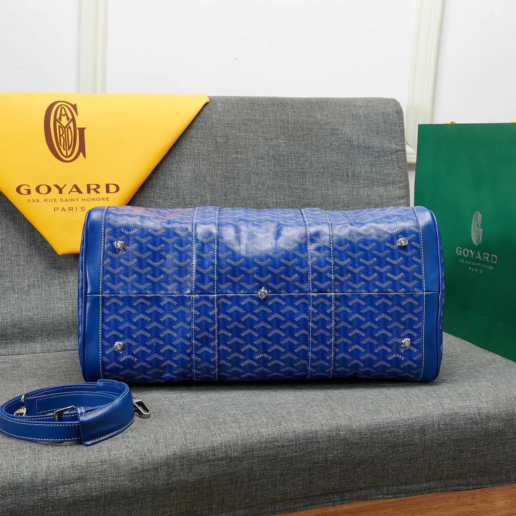 Goyard 吴亦凡同款包男女同款口袋GY戈雅旅行包手提单肩短 大容量旅行款