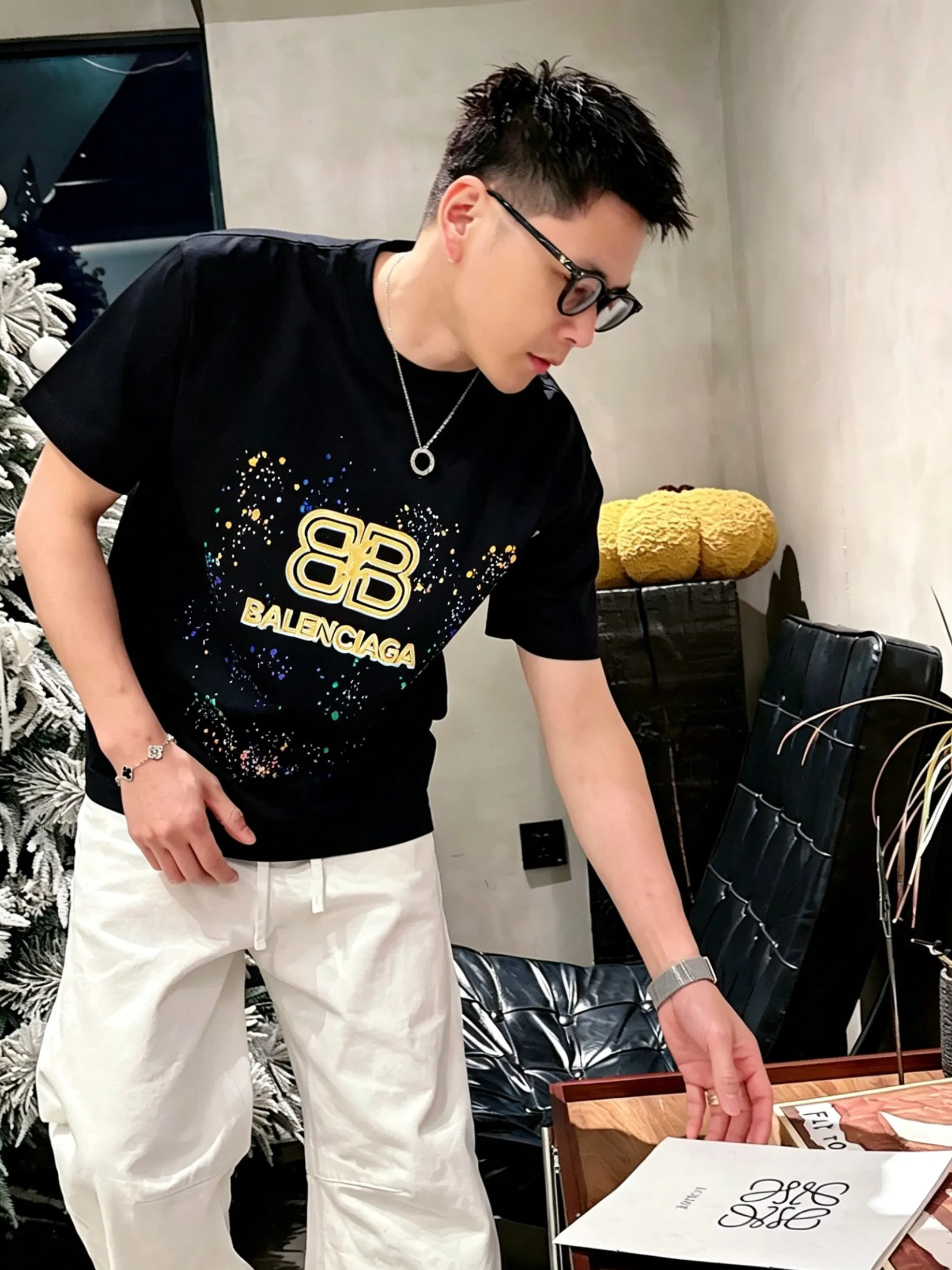 Balenciaga 2026春夏 Logo 字母 短袖T恤
