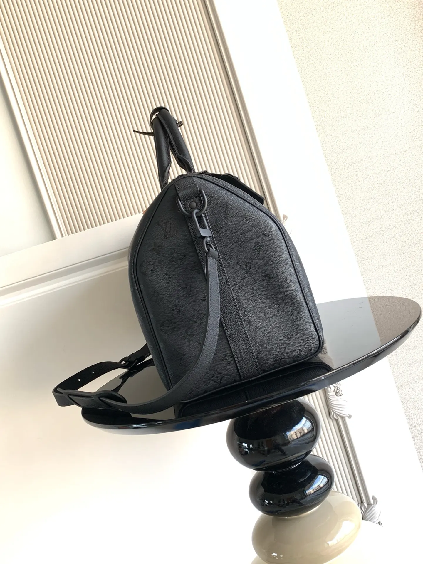 LV Black Embossed Travel Bag Image 2 LV Black Embossed Travel Bag Image 2