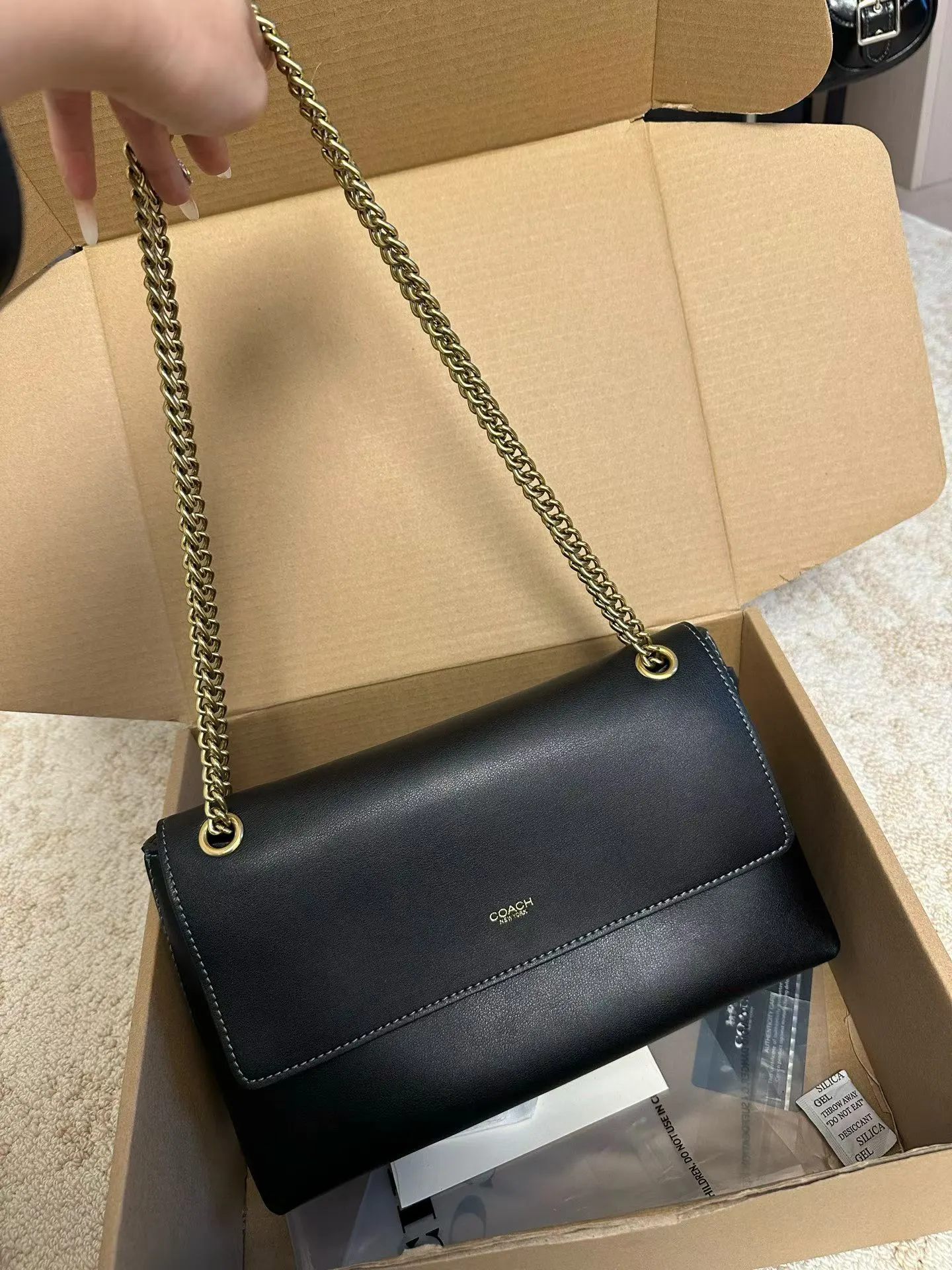 牛皮 女士CHELSEA 号單肩包斜背包手提包 鏈條包 精致鏈條款