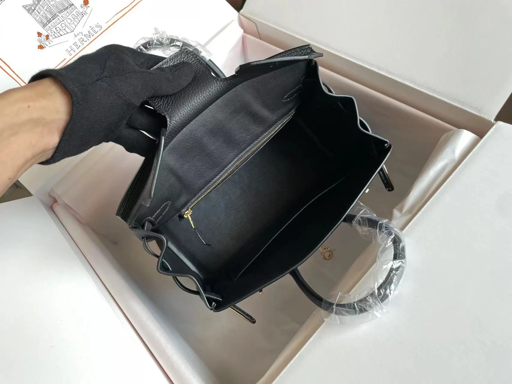 Hermès Birkin 黑色 Togo牛皮 手提包 25cm