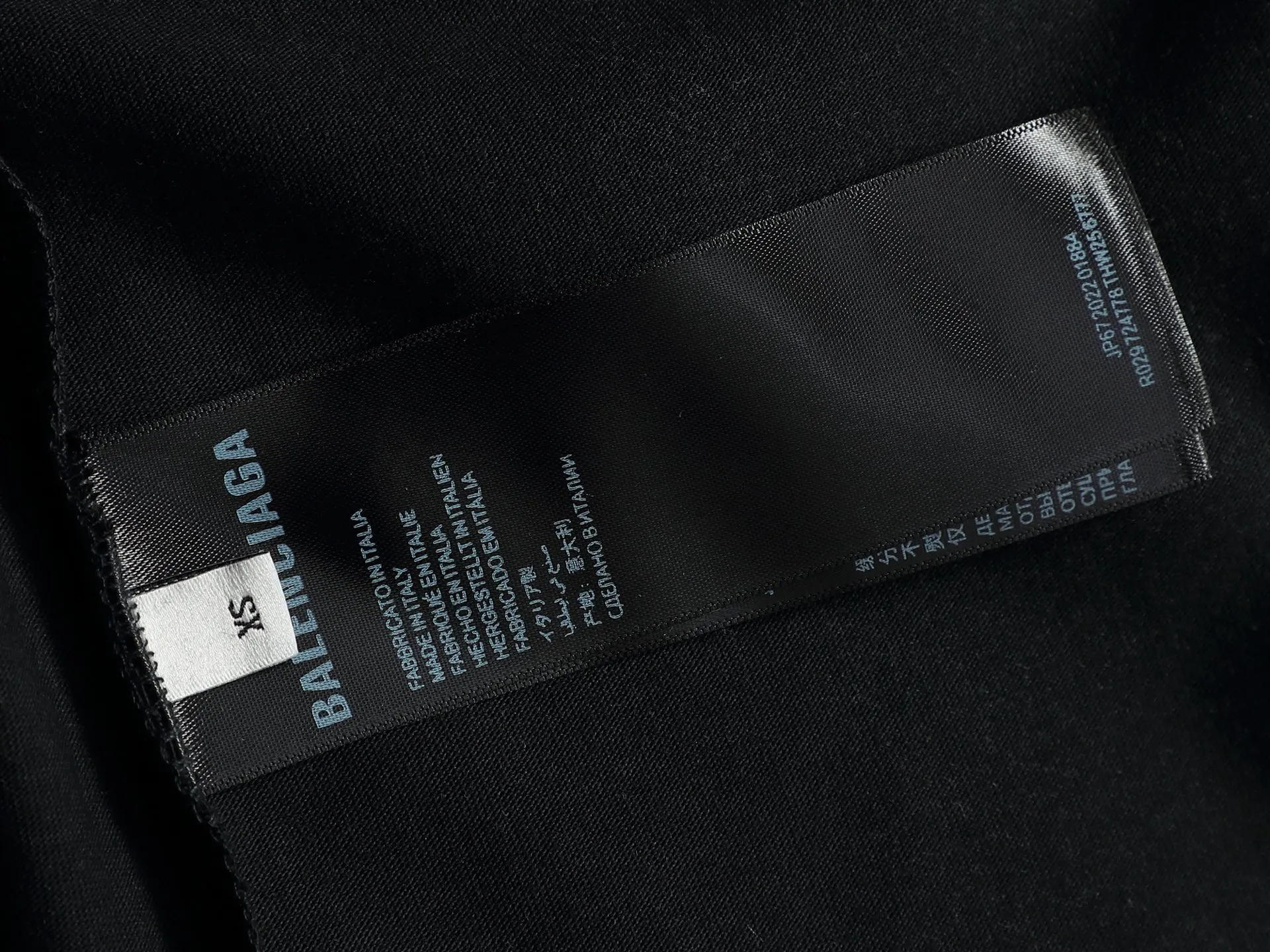 Balenciaga Black Logo Short Sleeve T-Shirt Street