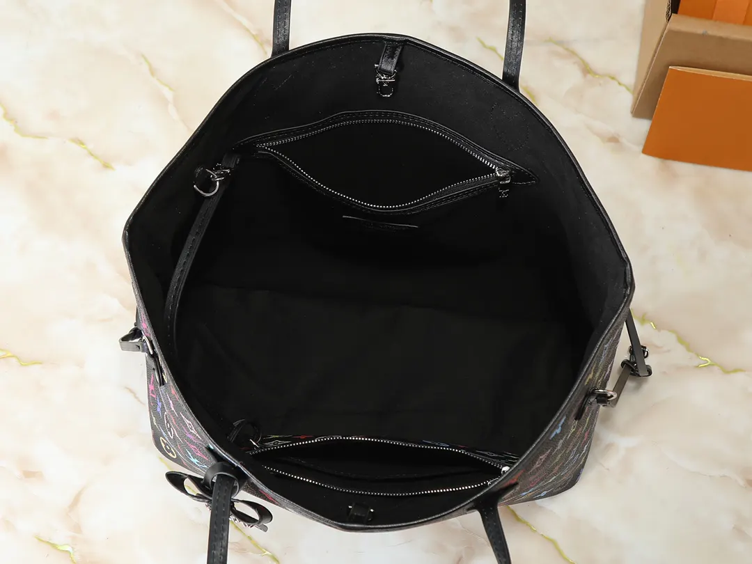 LV Neverfull 牛皮 收納包 旅行收納款
