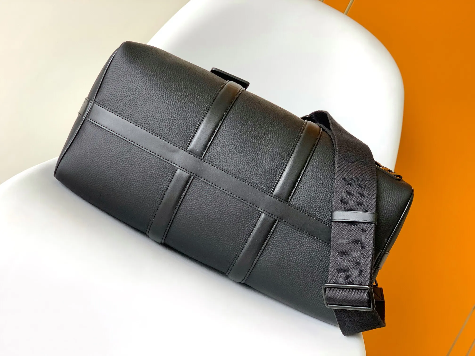 Keepall 黑色 提花 旅行袋 大容量旅行款