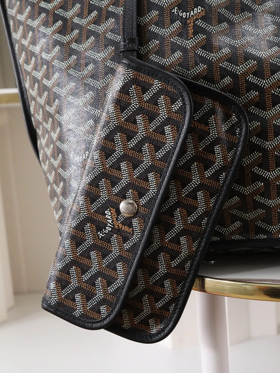 Goyard 黑色 小牛皮 托特包 大容量托特款