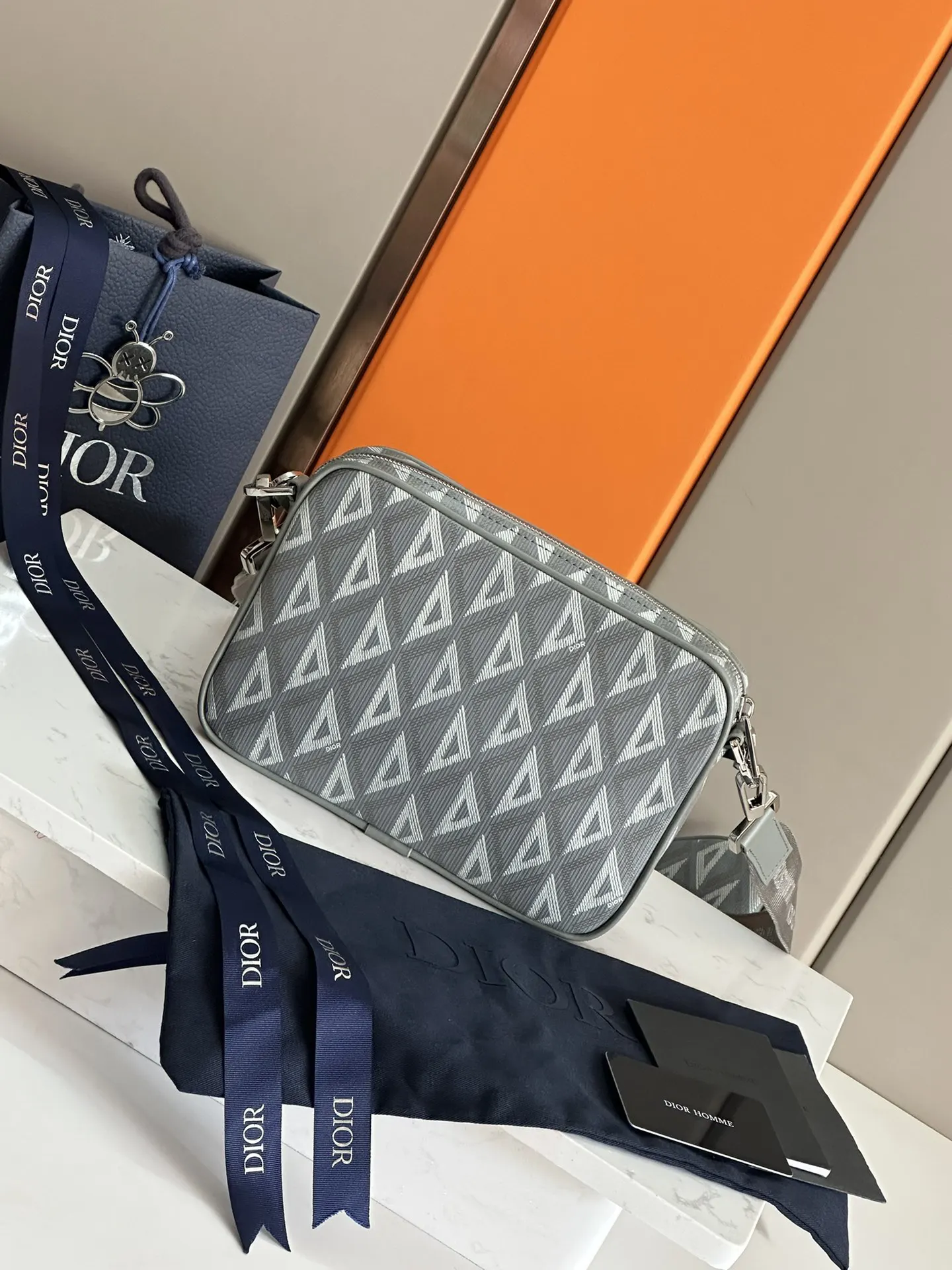 Dior Saddle 牛皮手拿包 晚宴手拿