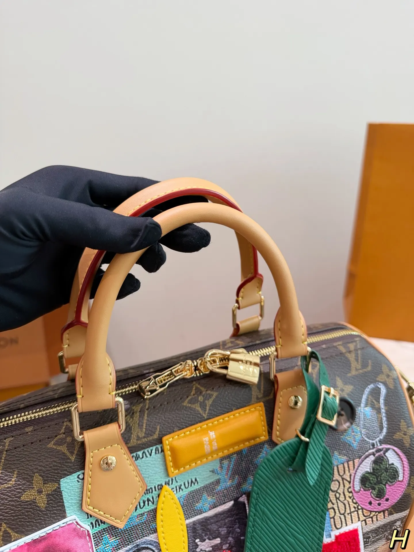 Louis Vuitton Speedy 米色 Monogram 手提包