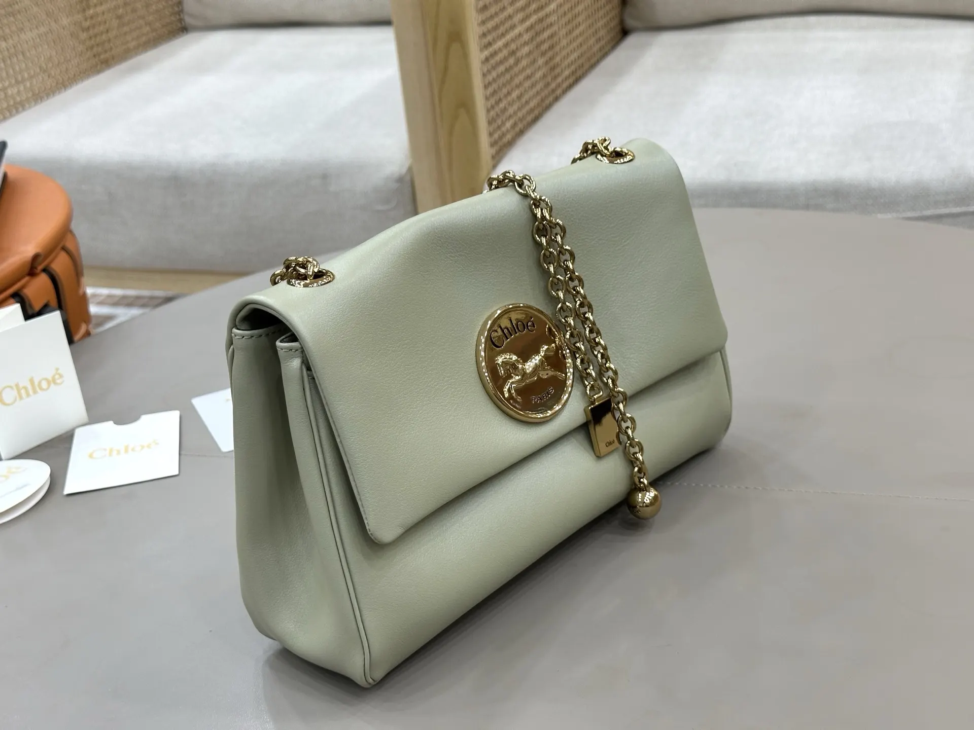 Chain Bag Commuter Leather