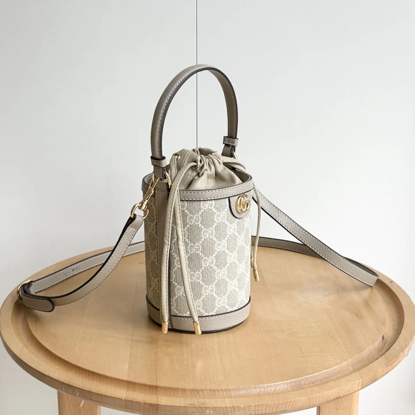 Gucci GG Supreme Ophidia 老花水桶包 手提單肩