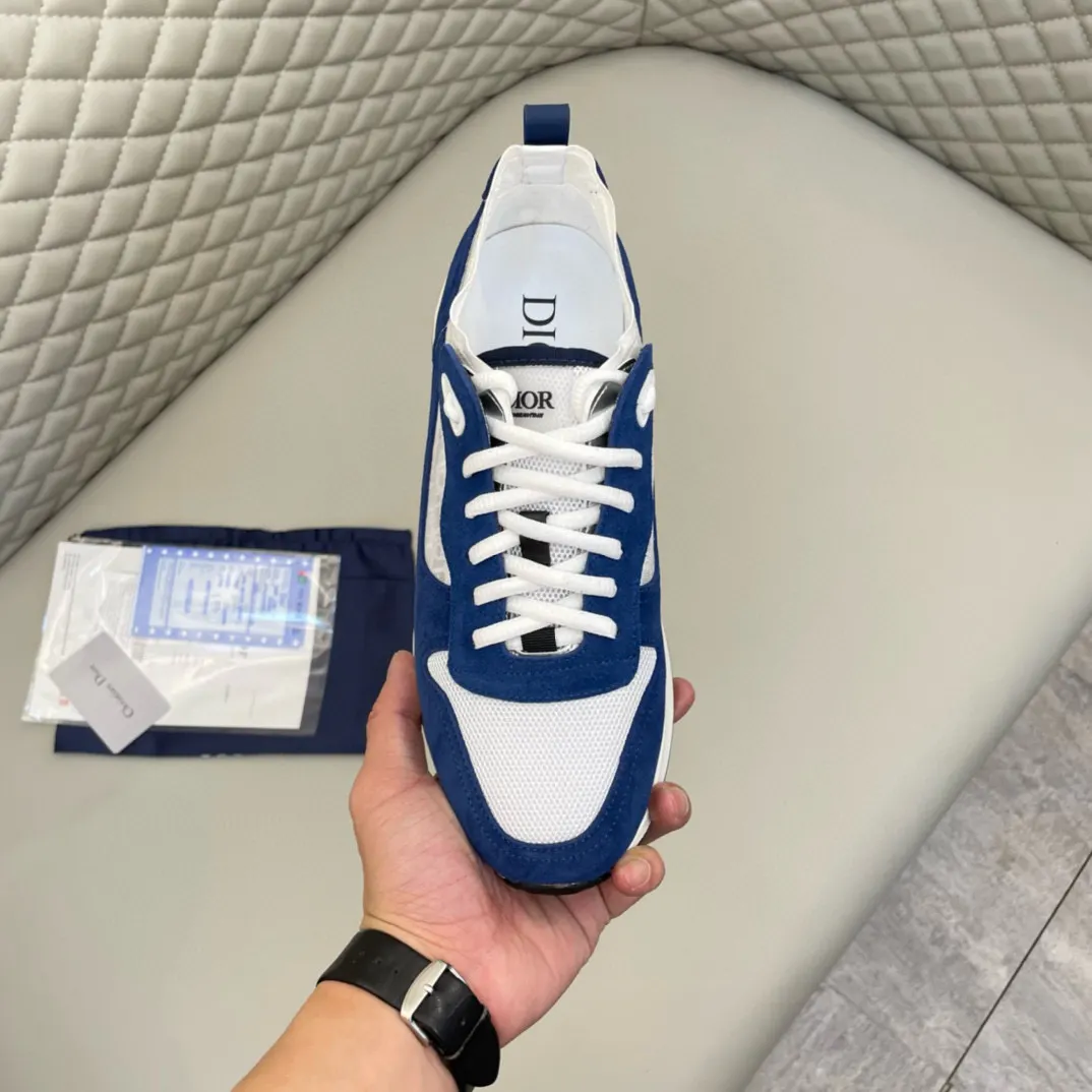 Dior B25 Blue/White Leather Sneakers Image 6 Dior B25 Blue/White Leather Sneakers Image 6
