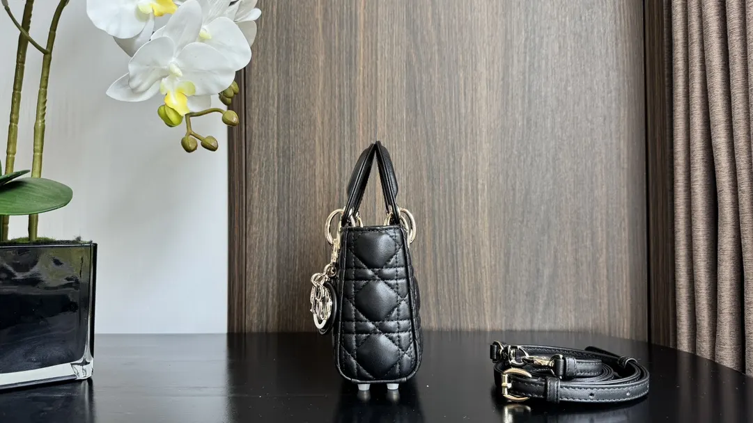 Dior Black Top Handle Bag Commuter
