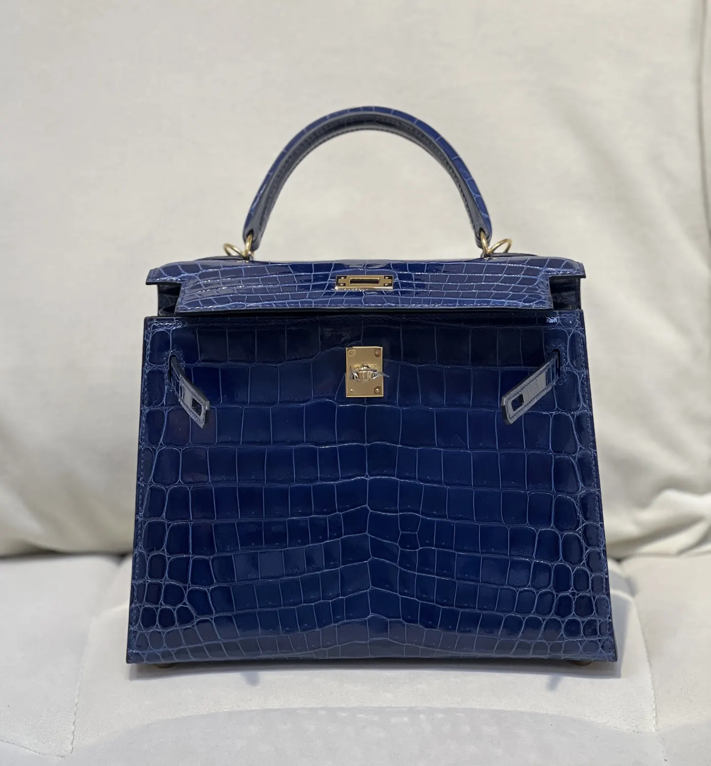 Hermès Kelly 宝石藍 手提包 25cm