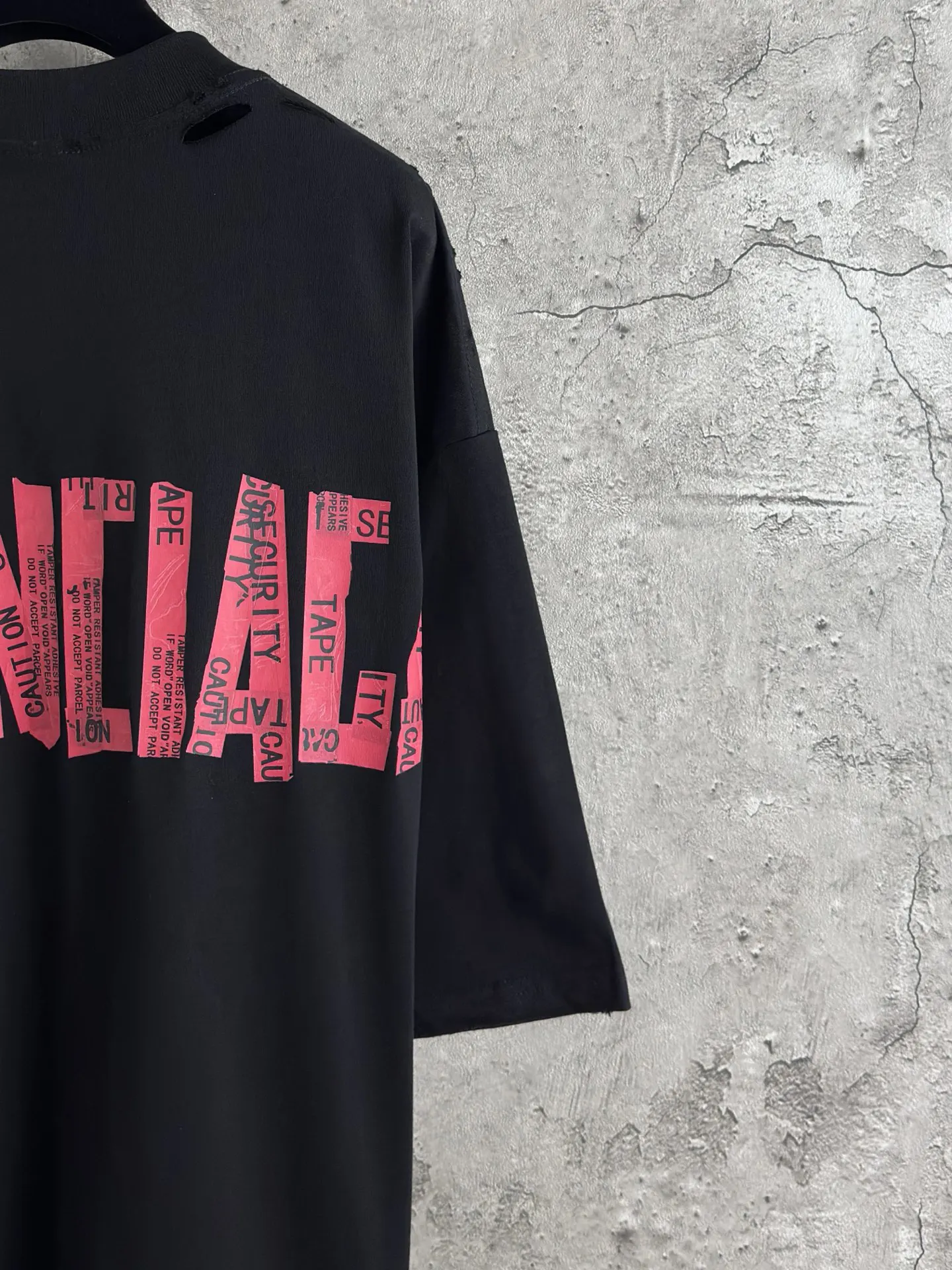Balenciaga 黑色 短袖T恤