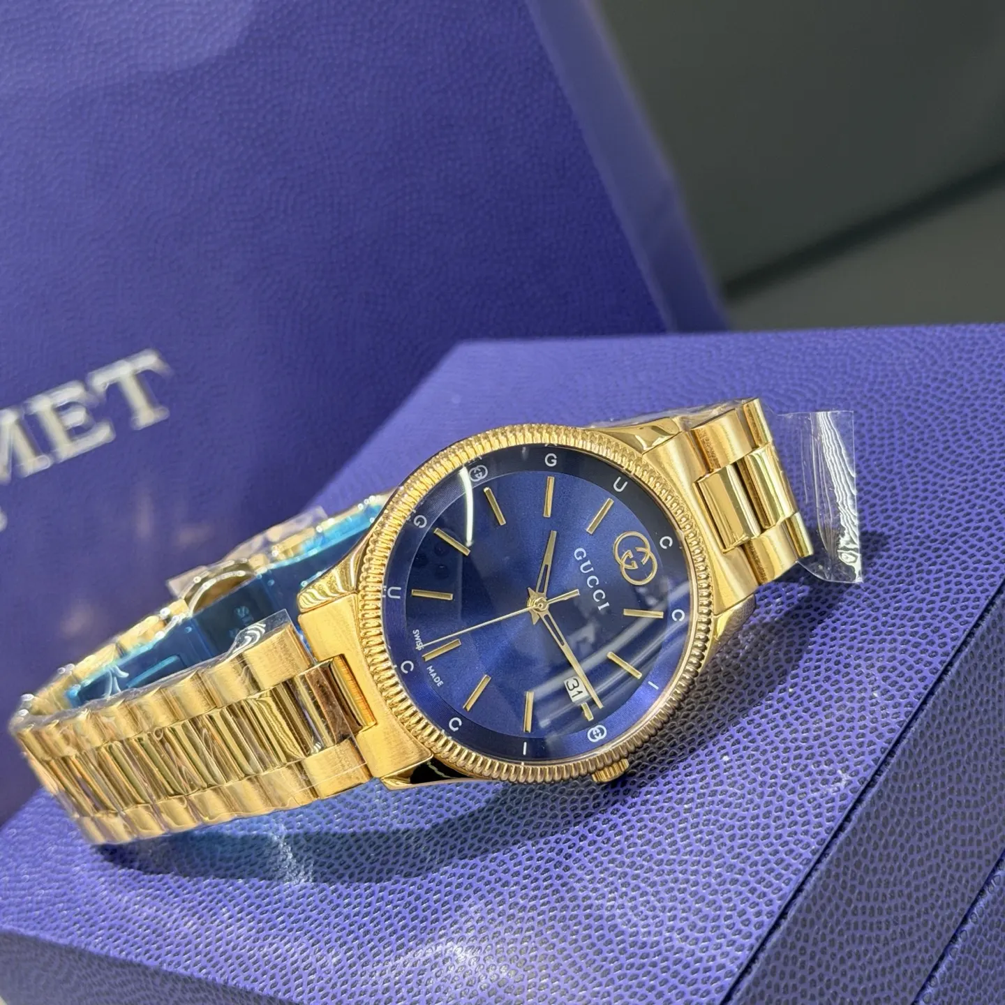 Gucci 盒 金 戴上它 心情都变好了 手表 经典腕表款