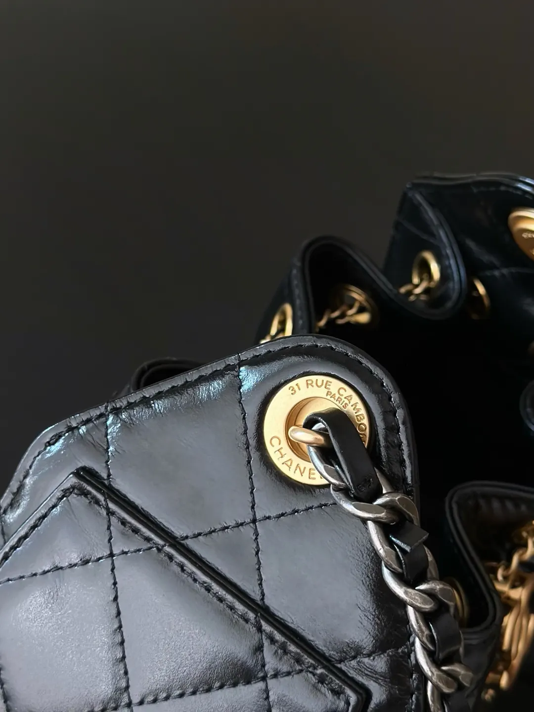 Bucket Bag Casual Leather