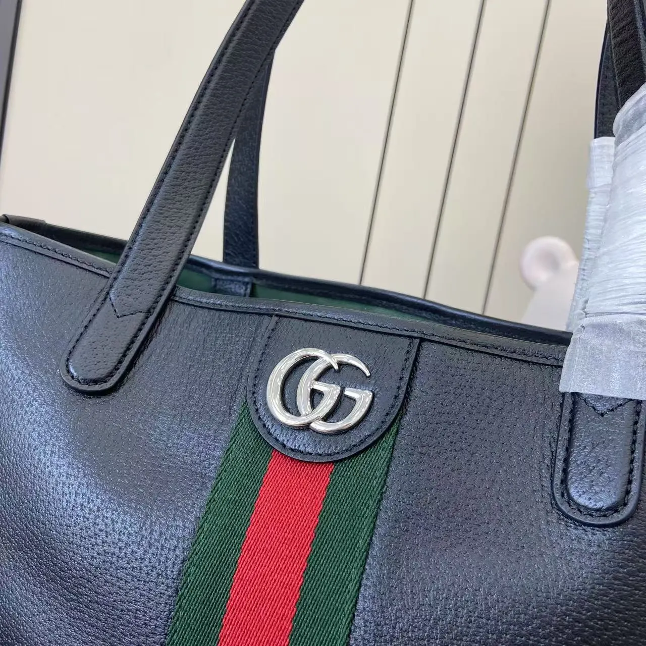 Black Green Tote Bag