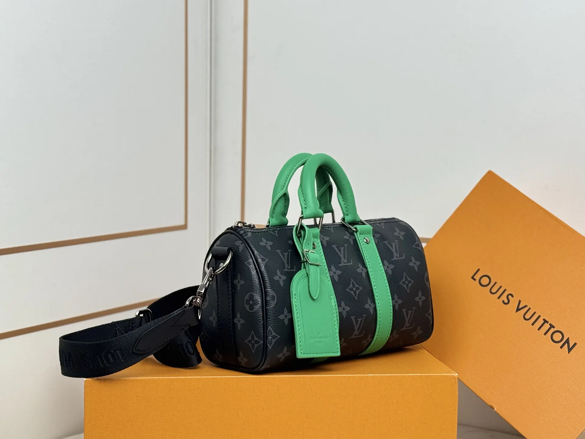 Keepall 綠色 帆布 旅行袋 大容量旅行款