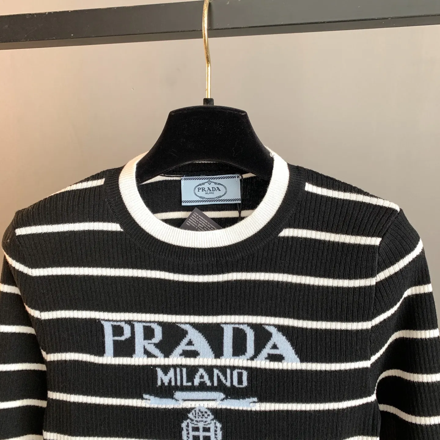 Prada 针织 字母 Logo 针织衫