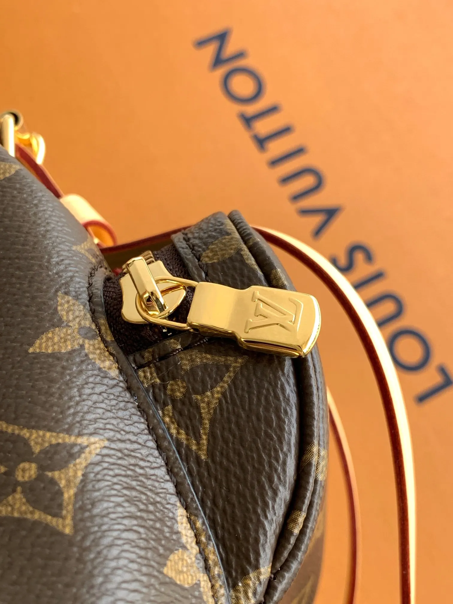 Monogram Organizer Pouch Travel Leather