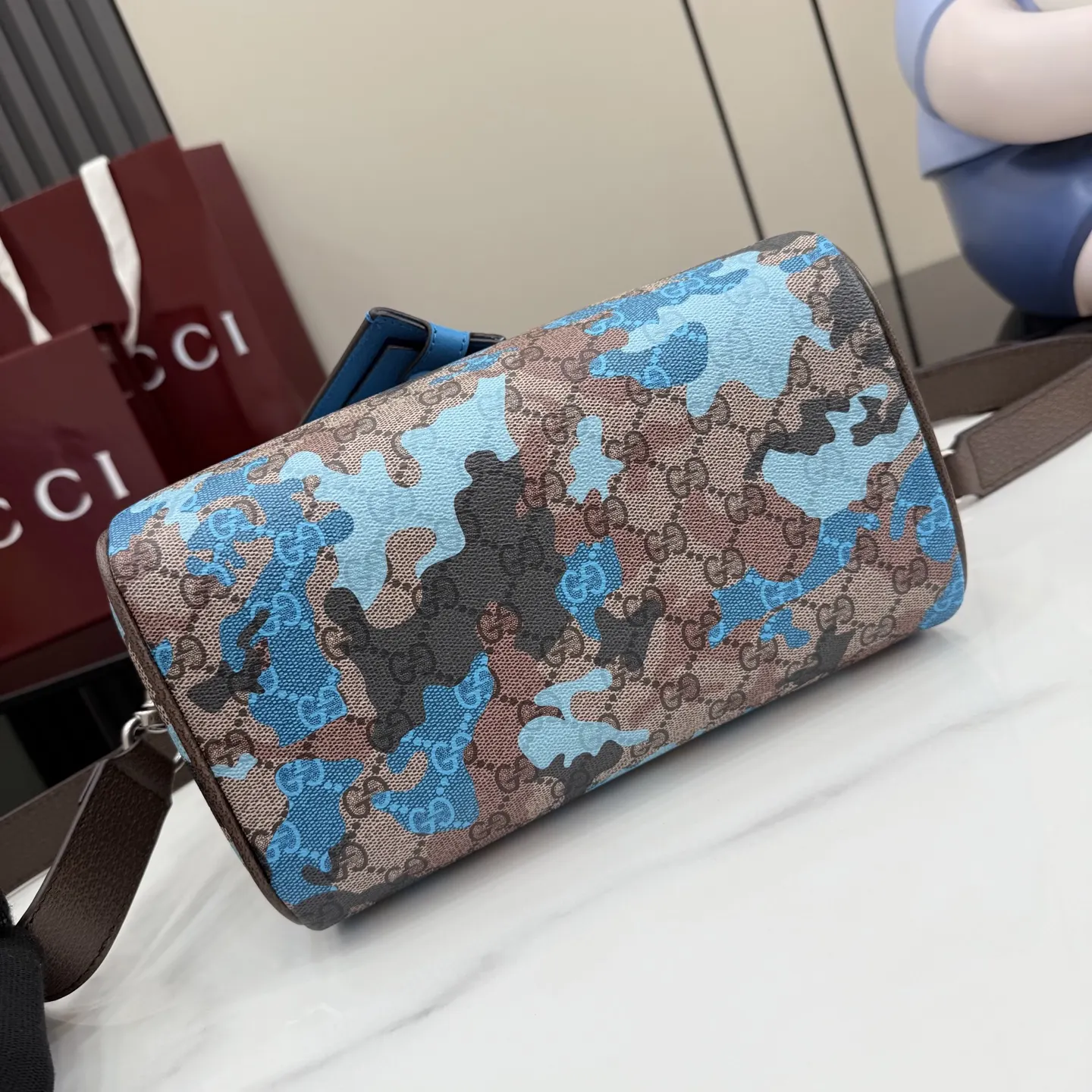 Blue Brown Fashion Item Travel Classic