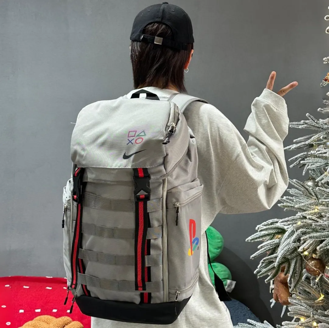 黑色 灰色 耐克Nike抽绳包双肩包男女同款 实用双肩款