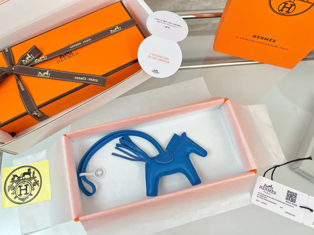 Hermès 小羊皮 挂件 精致配饰 吊坠